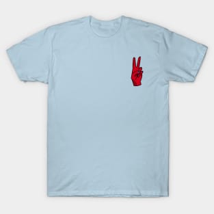 Red Peace Hand T-Shirt